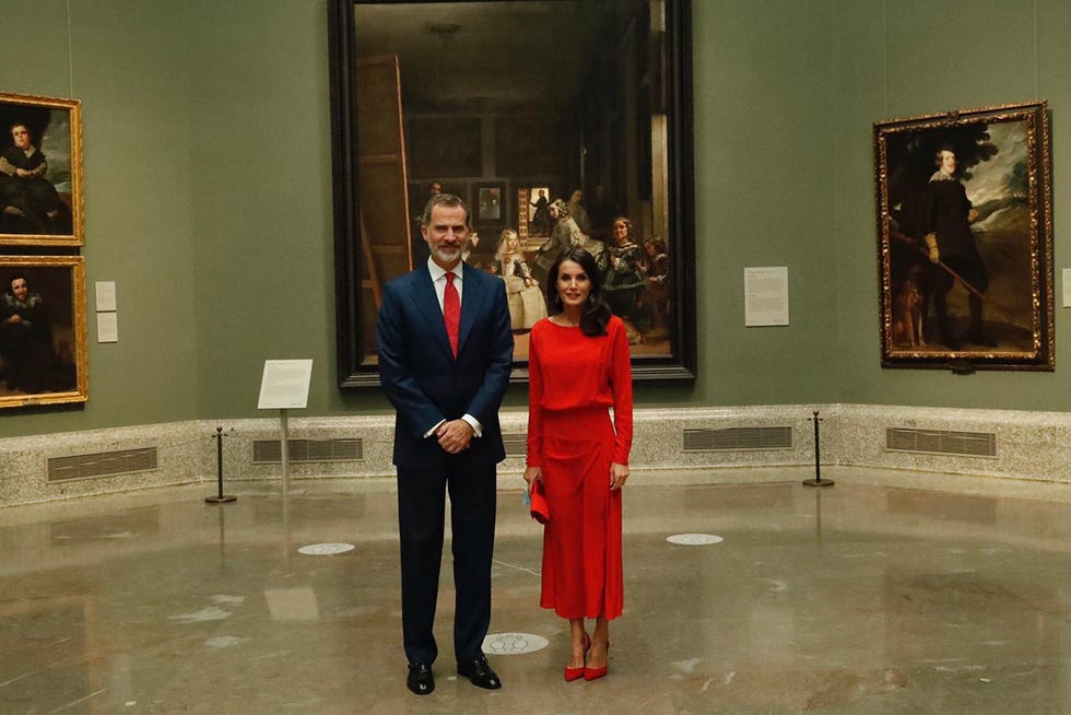 felipe y letizia en el museo del prado