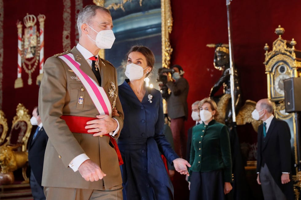 reyes en la recepción de la pascua militar