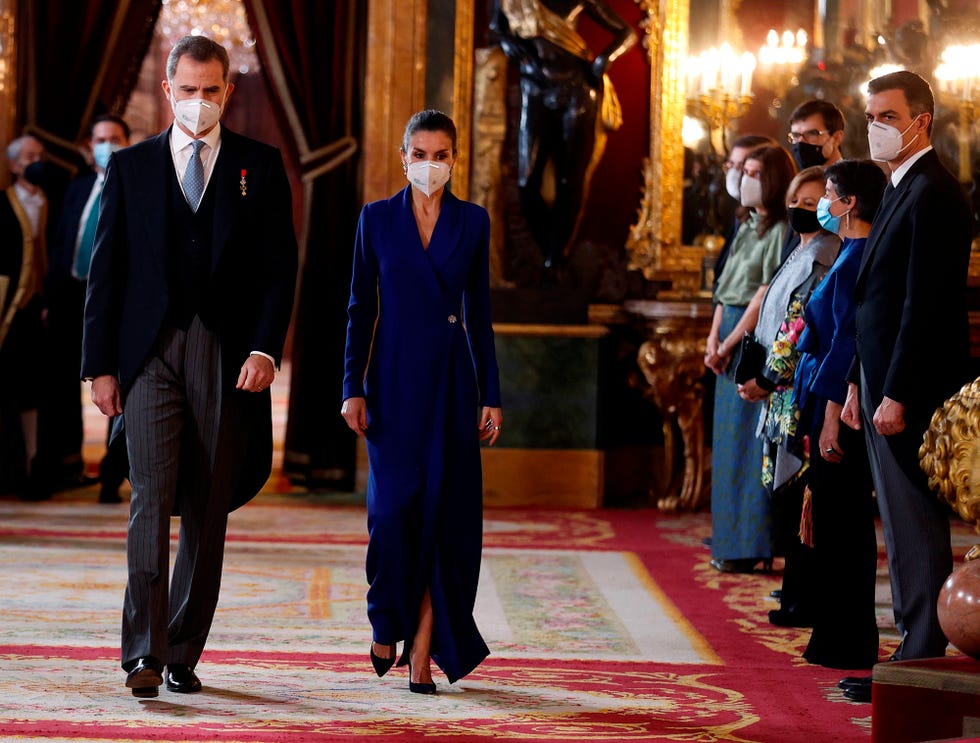 los reyes felipe y letizia presiden la recepción anual al cuerpo diplomático