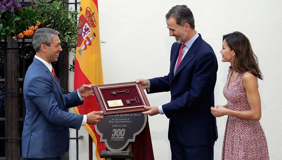 Felipe y Letizia reciben llaves Sant Antonio, Estados Unidos