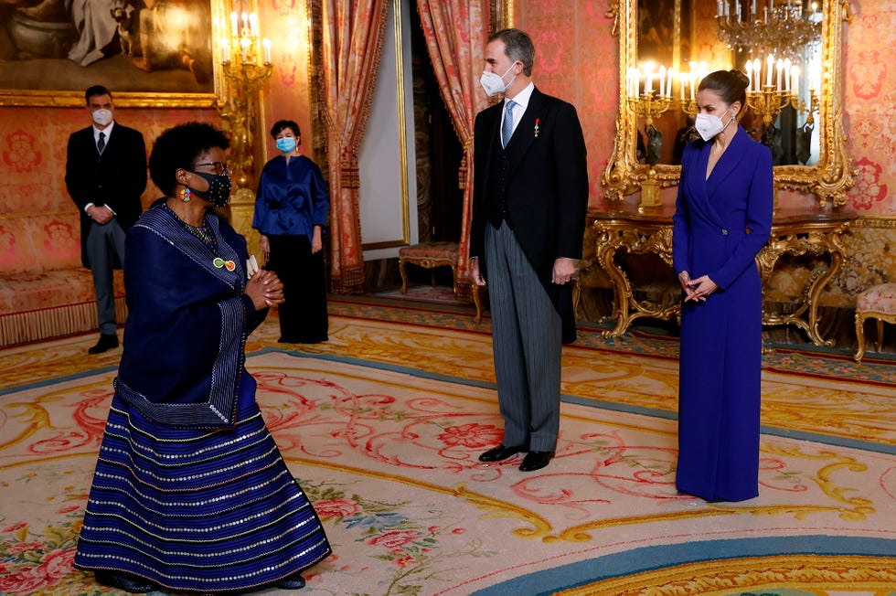 los reyes felipe y letizia presiden la recepción anual al cuerpo diplomático