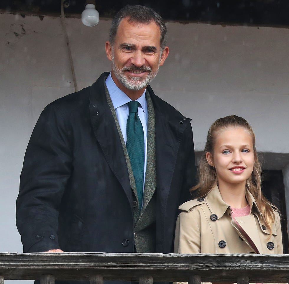 El rey Felipe VI y su hija Leonor, ambos sonrientes, en una imagen del pasado octubre