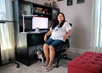reyna grande, writer, writers room, desk