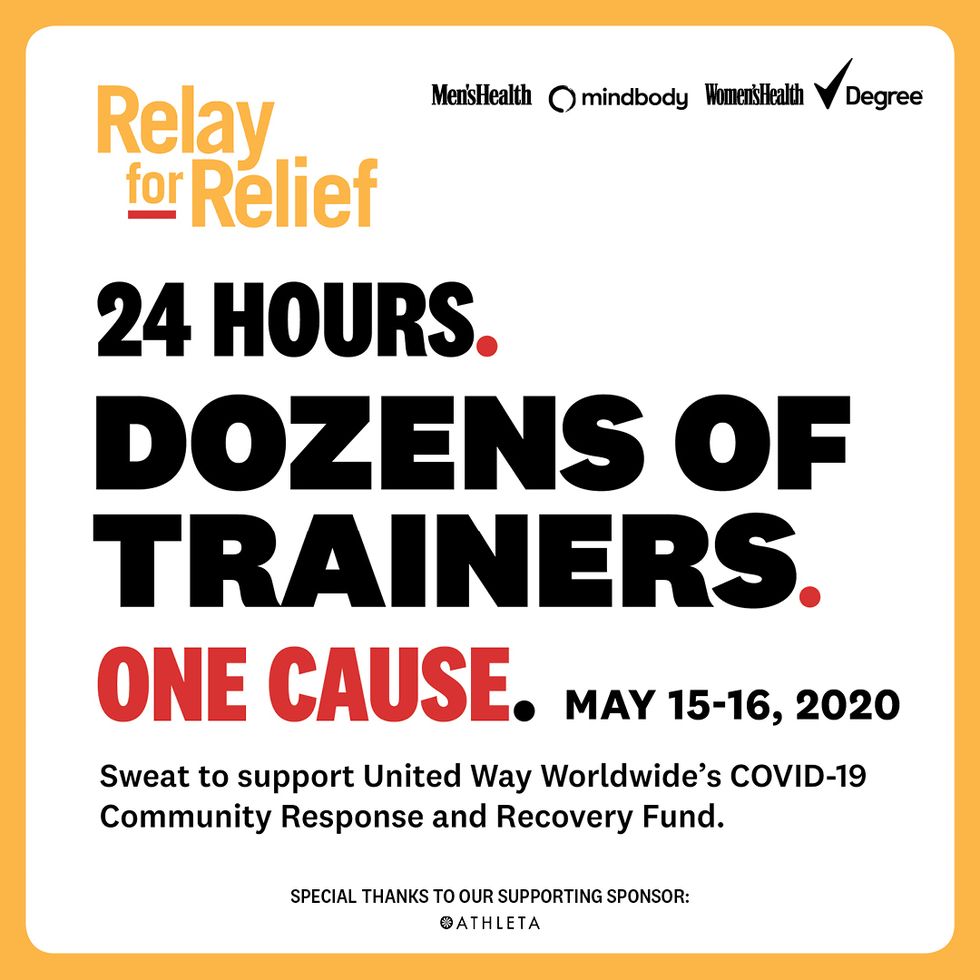 graphic announcing the relay for relief