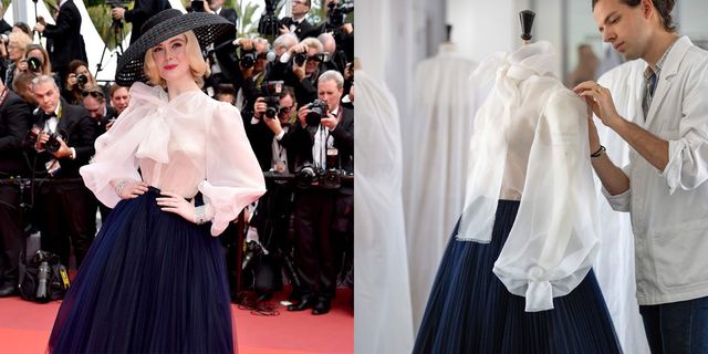 艾兒芬妮（Elle Fanning ）在2019坎城紅毯一身優雅Dior 高級訂製系列禮服重現new look