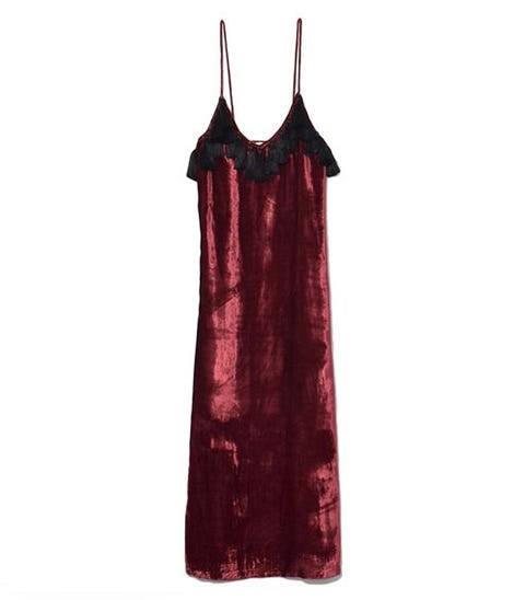Clothing, camisoles, Dress, Red, Maroon, Nightgown, Nightwear, Day dress, Textile, Outerwear, 