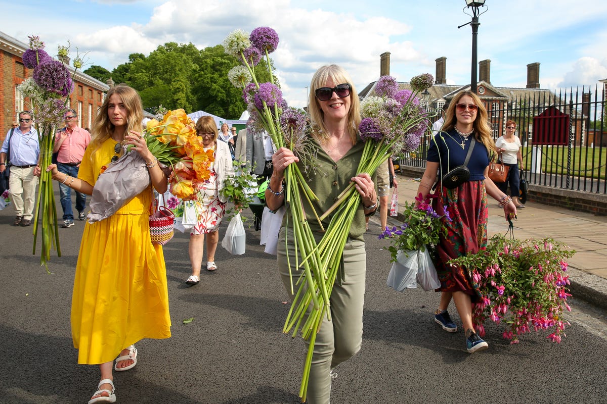 Saturday frenzy: Chelsea Flower Show's plant sell-off steals the show