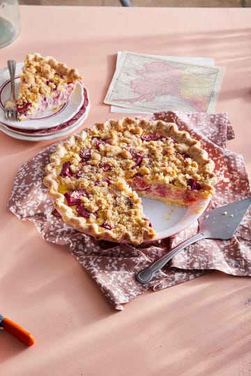 rhubarb custard pie