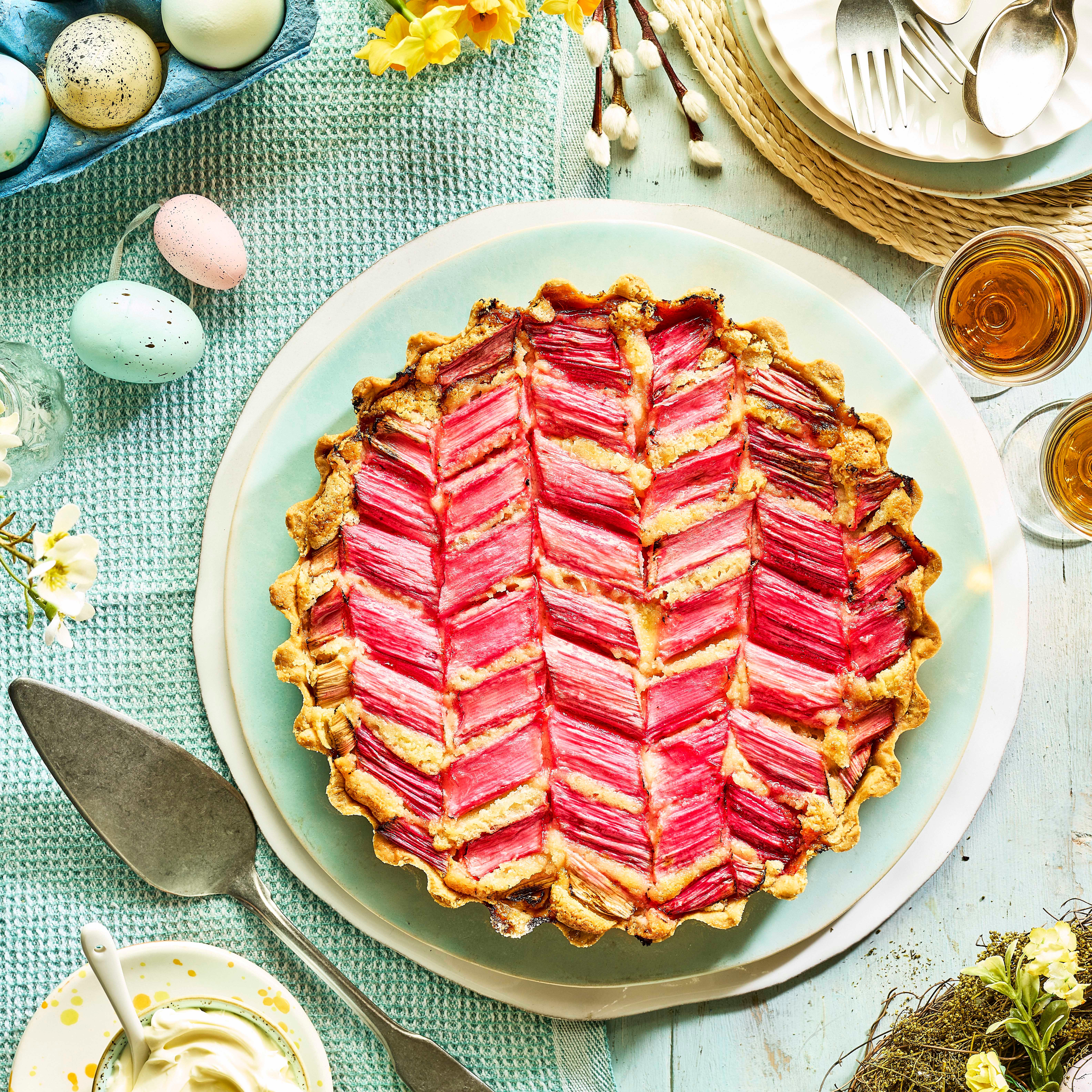 rhubarb frangipane tart