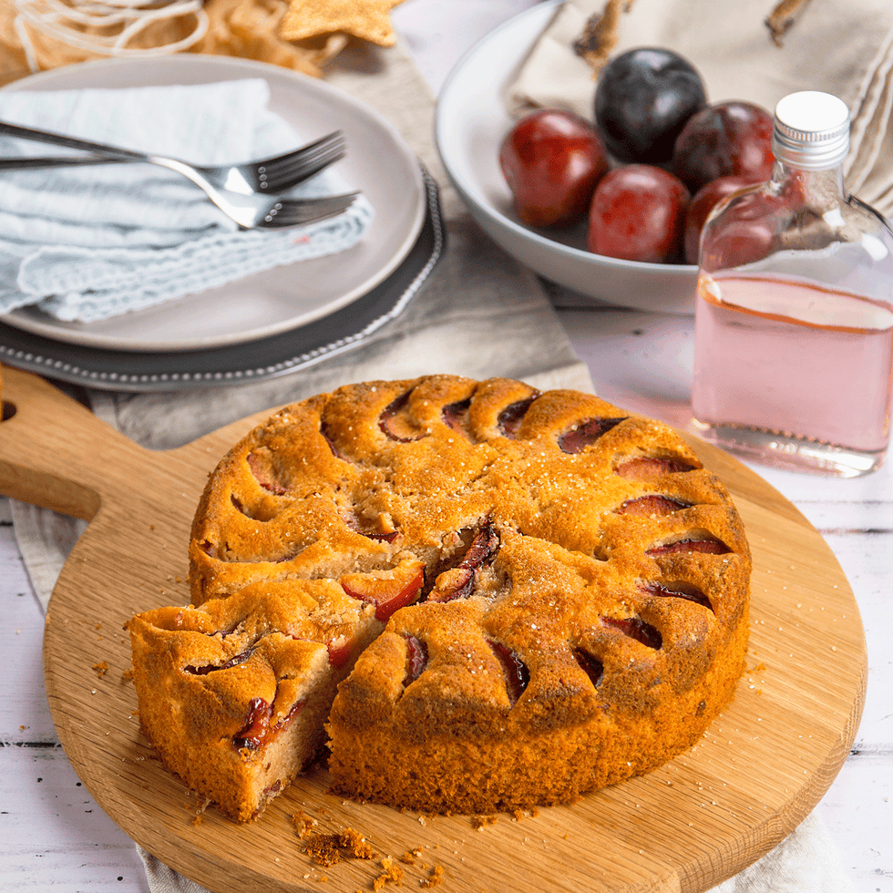best plum recipes rhubarb gin plum cake