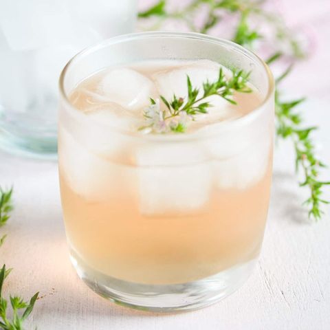 rhubarb ginger gin cocktail
