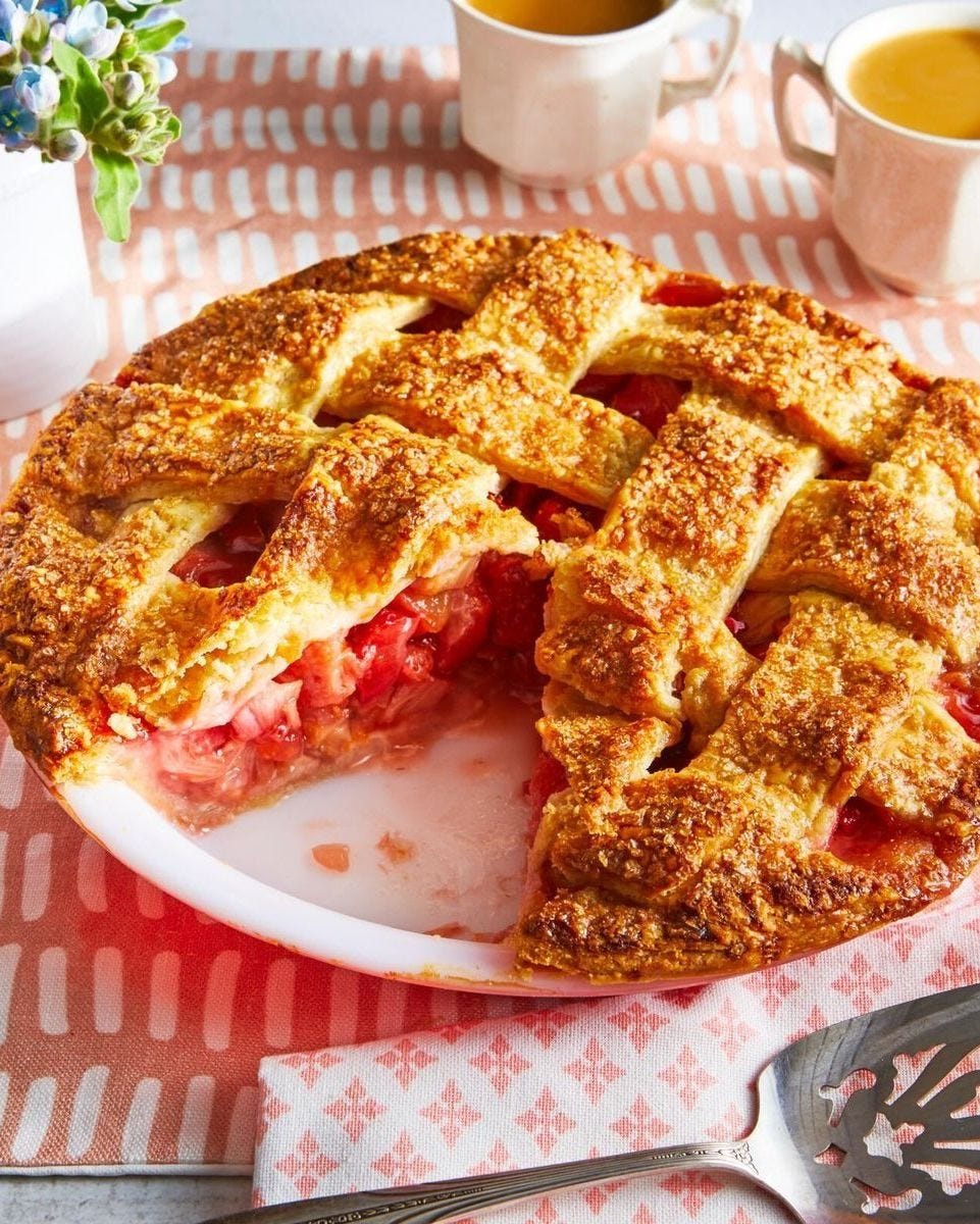 strawberry rhubarb pie