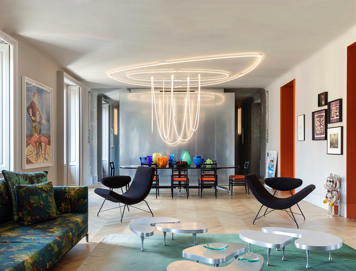 Milanese apartment inspired by the city's bright, busy streets