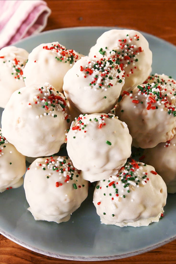 rice krispie snowballs