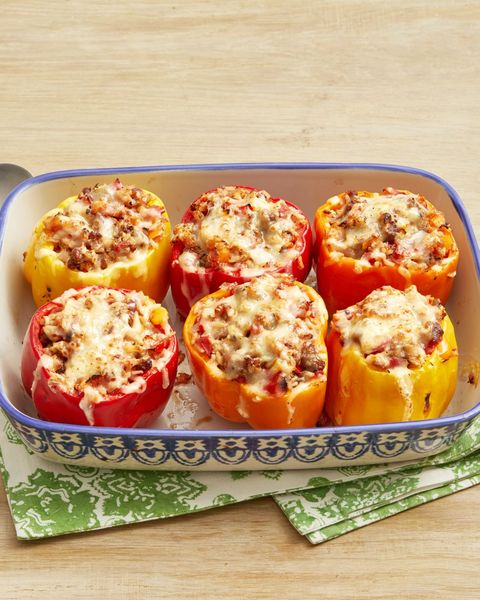 sausage and rice stuffed peppers