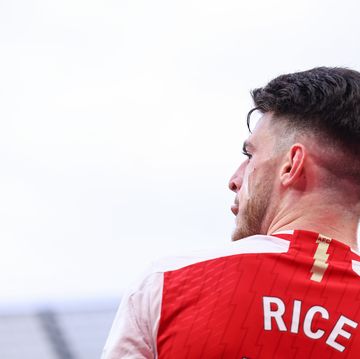 manchester, england march 31 declan rice of arsenal during the premier league match between manchester city and arsenal fc at etihad stadium on march 31, 2024 in manchester, englandphoto by robbie jay barratt amagetty images