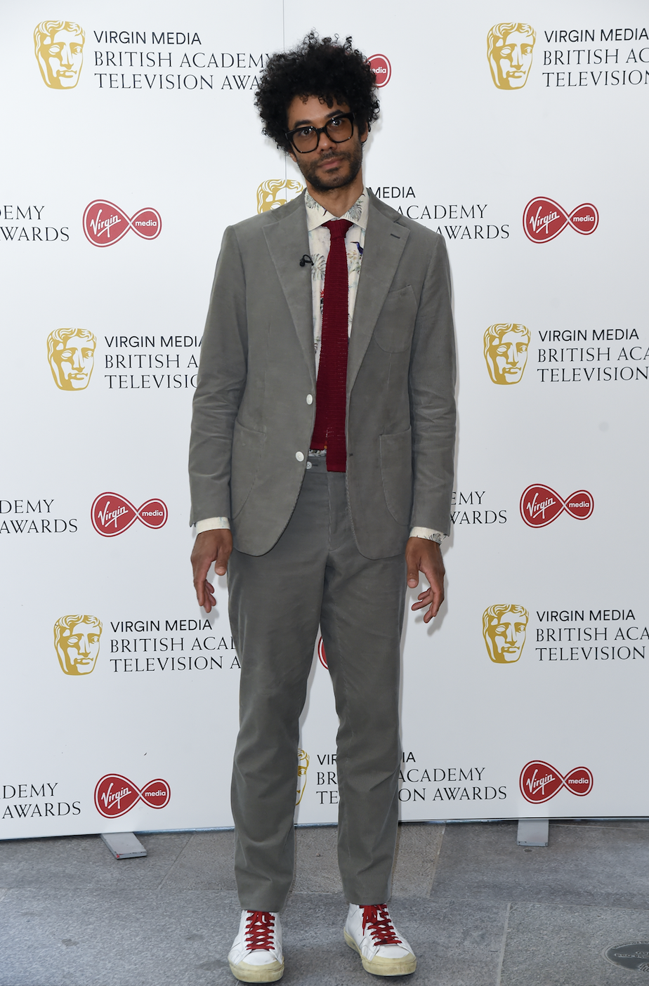 richard ayoade attends the virgin media british academy television award 2020