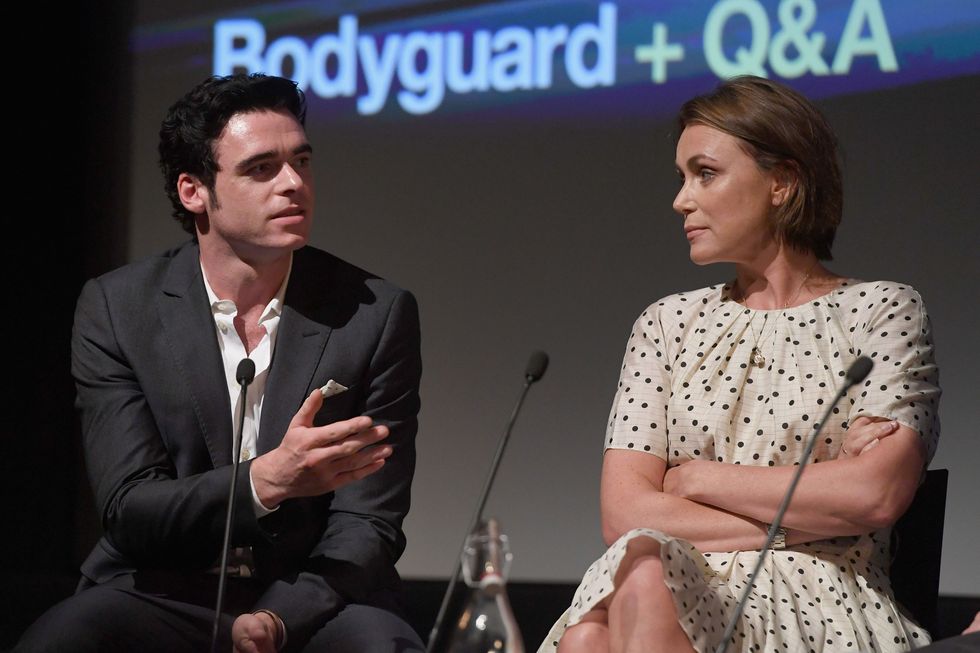 Richard Madden and Keely Hawes