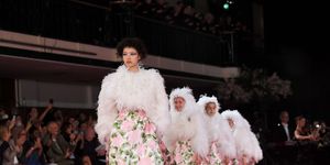 richard quinn show, runway, spring summer 2020, london fashion week, uk   16 sep 2019