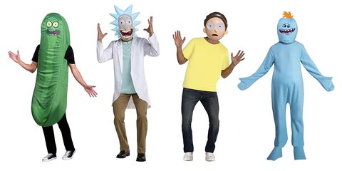 rick and morty group costume