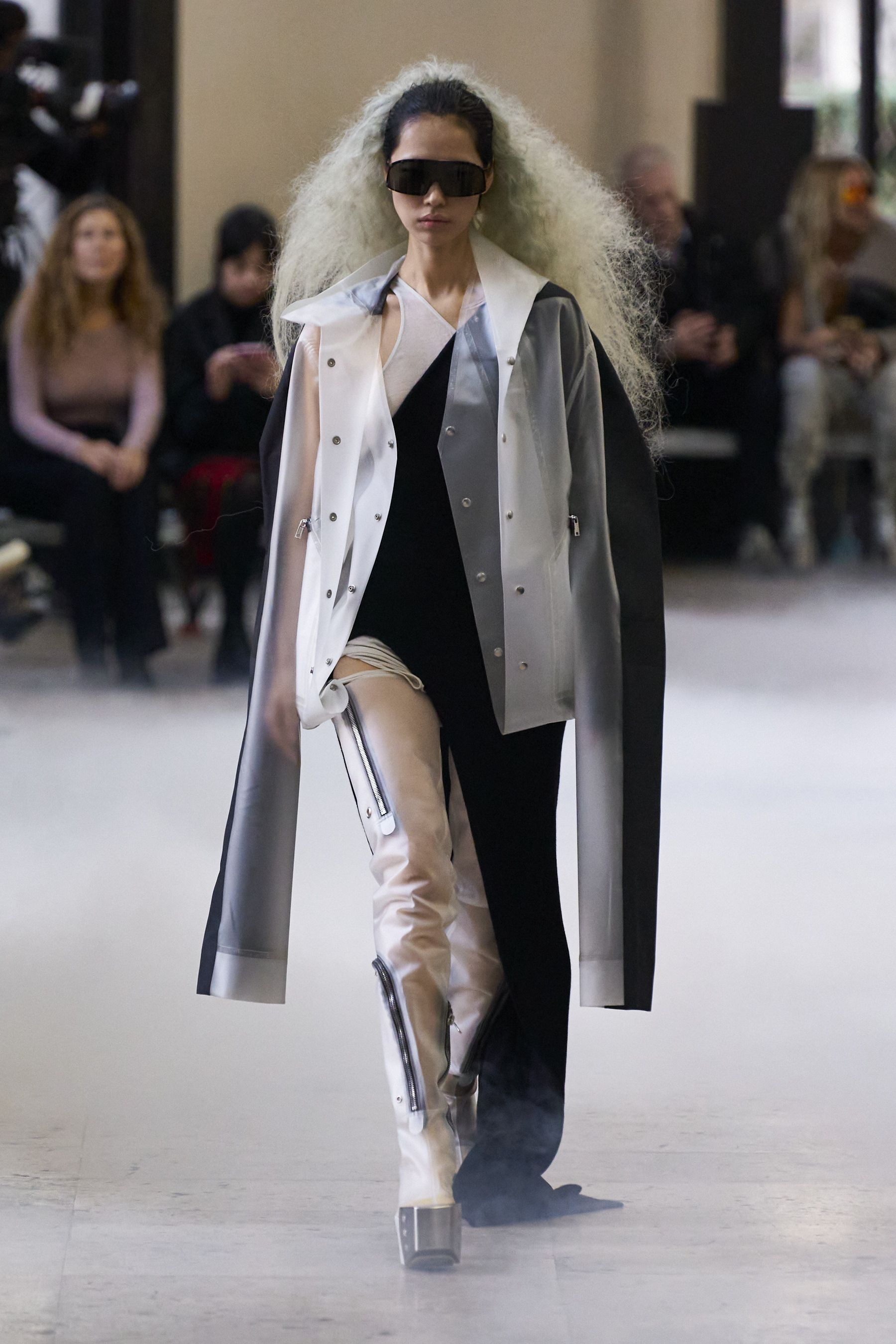 RICKOWENS リック RUNWAY シルク カフタン ロング フード マキシ リック オウエンス（RICK OWENS）2024-25秋冬コレクション