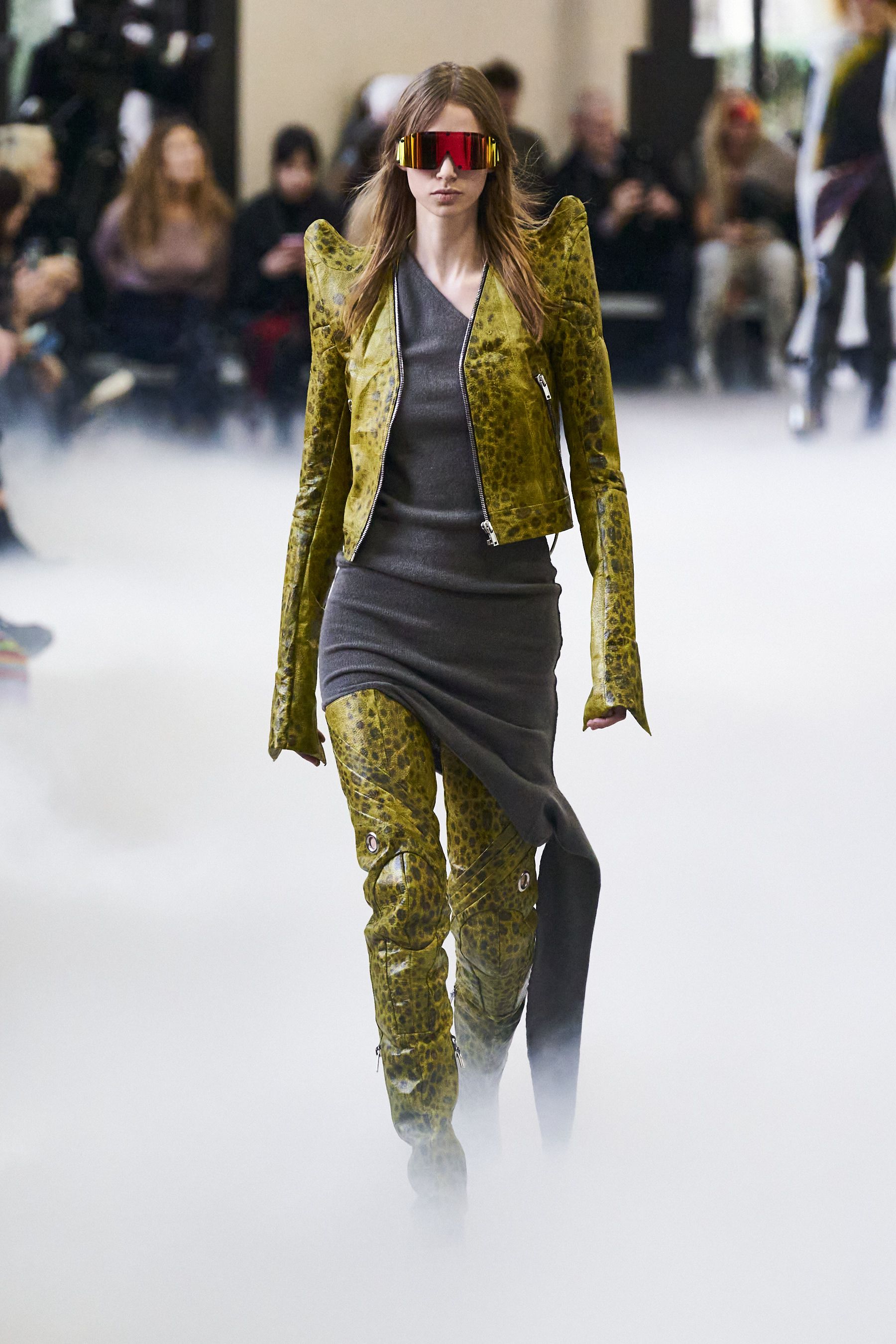RICKOWENS リック RUNWAY シルク カフタン ロング フード マキシ リック オウエンス（RICK OWENS）2024-25秋冬コレクション