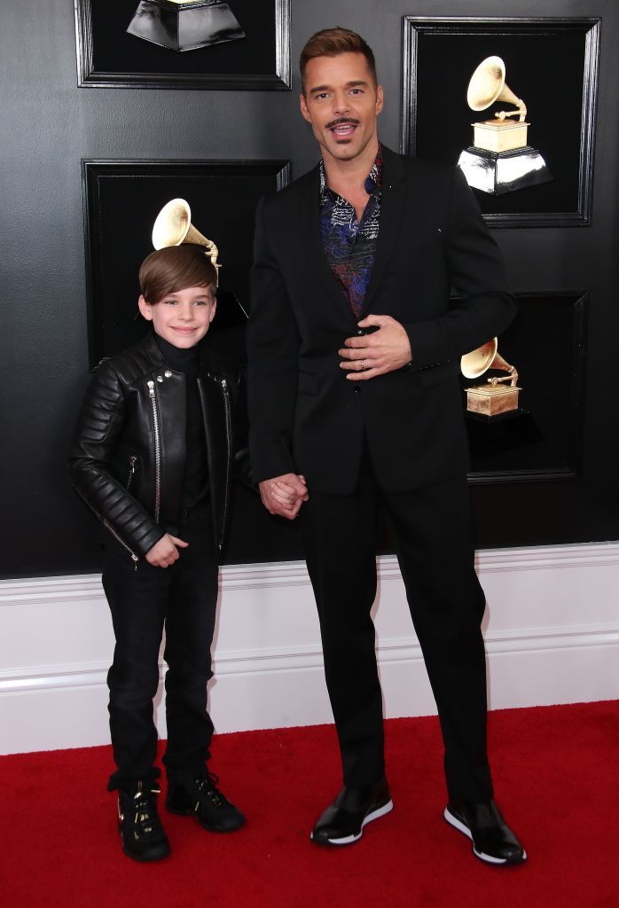 los angeles, ca february 10 ricky martin r and matteo martin attend the 61st annual grammy awards at staples center on february 10, 2019 in los angeles, california photo by dan macmedangetty images