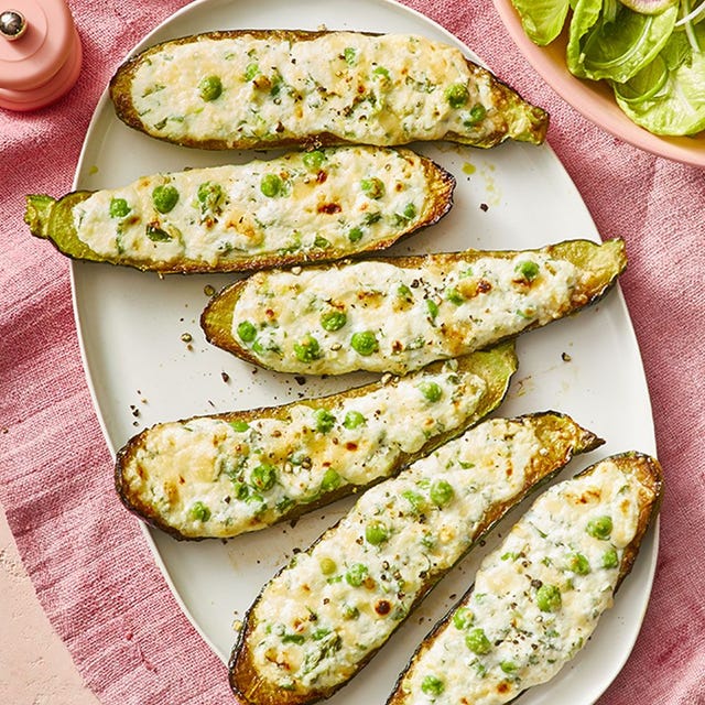 Ricotta- and Goat Cheese- Stuffed Zucchini Recipe - How to Make Ricotta ...