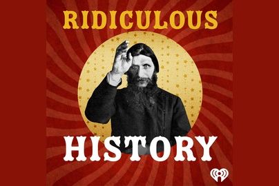 best history podcasts ridiculous history podcast title card