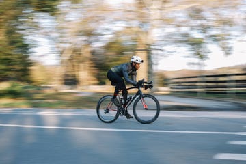 riding fast through prospect park, brooklyn, nyc