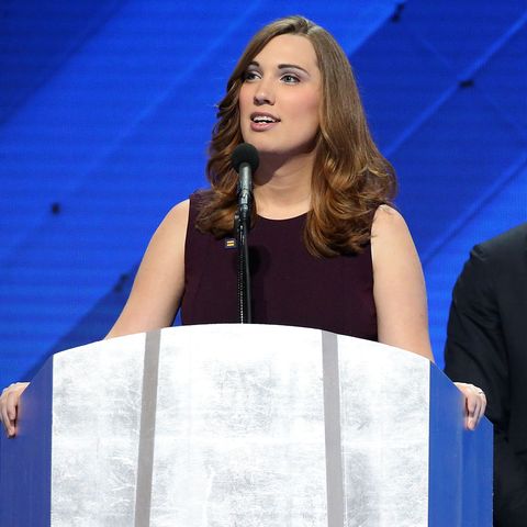 sarah mcbride at the democratic national convention in 2016