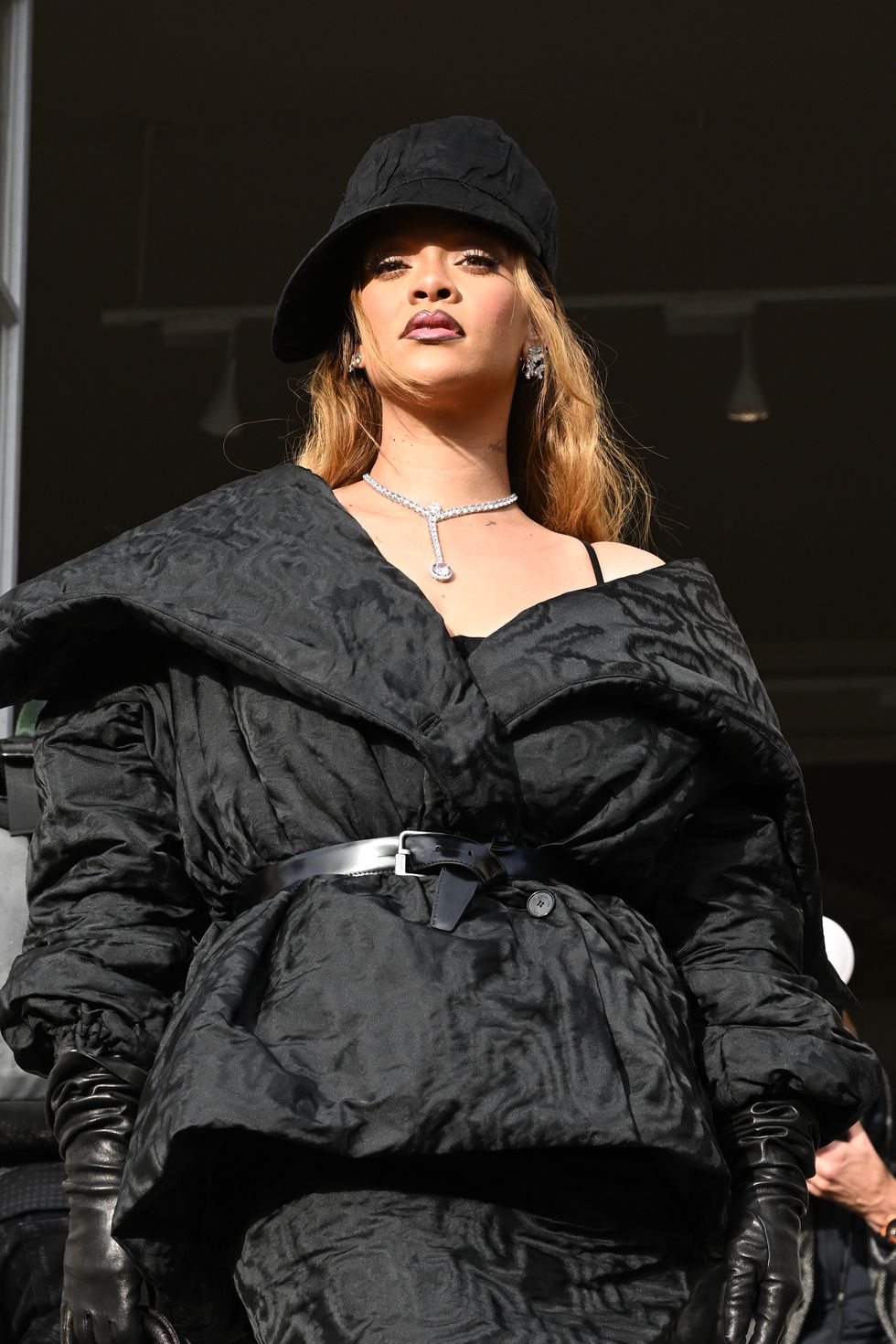paris, france january 22 editorial use only for non editorial use please seek approval from fashion house rihanna attends the christian dior haute couture springsummer 2024 show as part of paris fashion week on january 22, 2024 in paris, france photo by stephane cardinale corbiscorbis via getty images