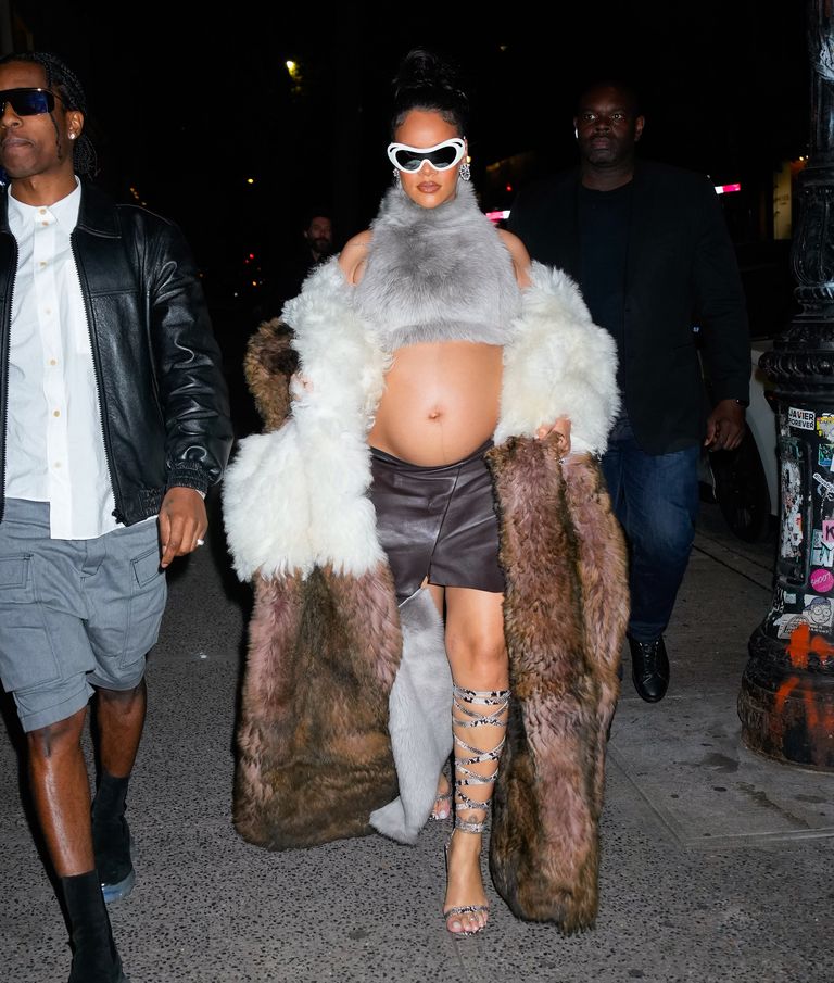 Rihanna Wore a Layered, Pantless Maternity Look In Los Angeles