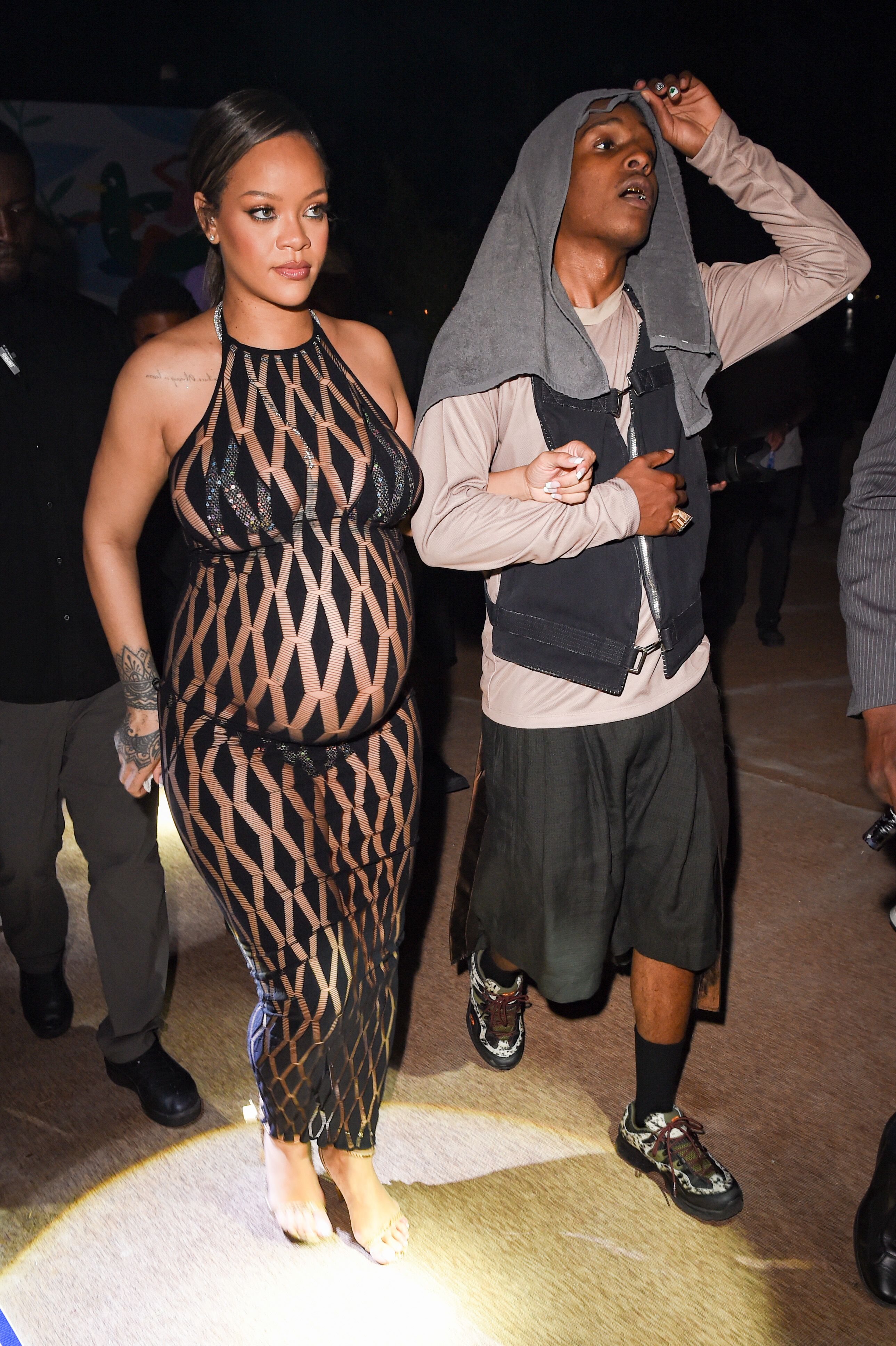 Rihanna News on X: Rihanna and A$AP Rocky at the Louis Vuitton fashion show  last night in Paris.  / X