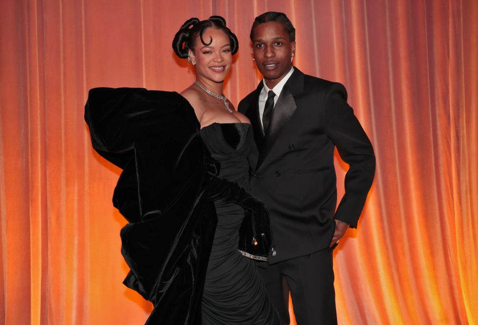 rihanna and asap attend the golden globes together