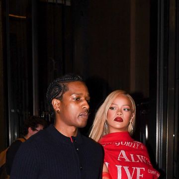 a$ap rocky and rihanna in new york city on may 12, 2024