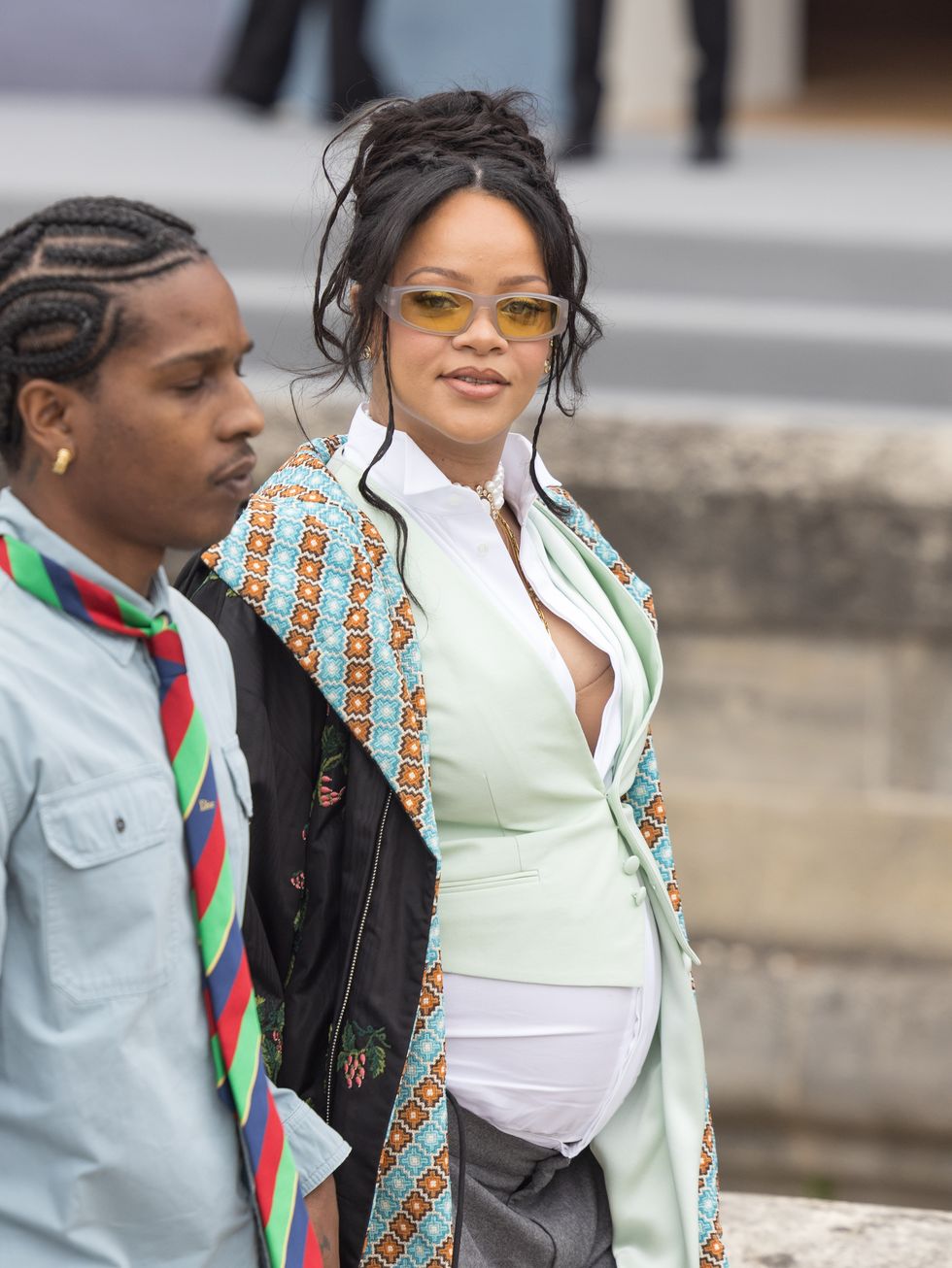 Rihanna e Asap Rocky da Dior Homme