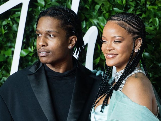 rihanna y su pareja, asap rocky