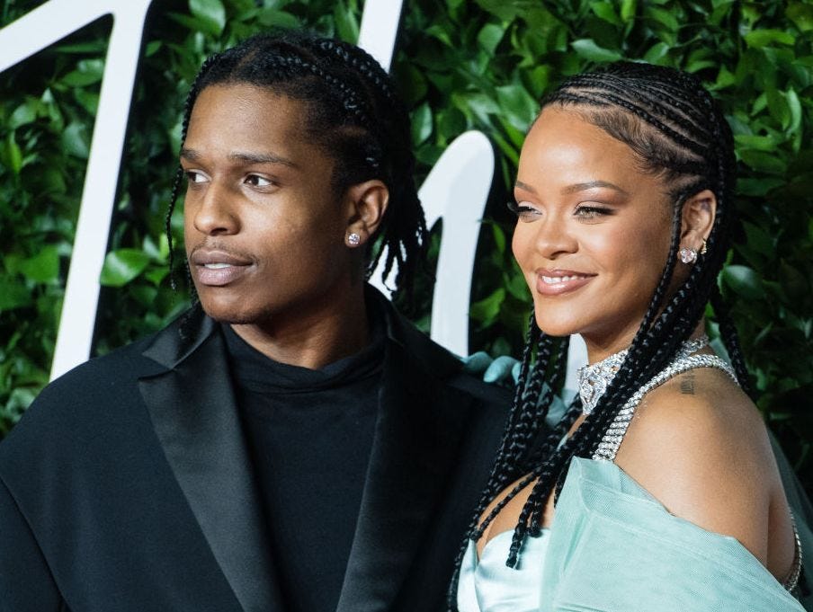 rihanna y su pareja
