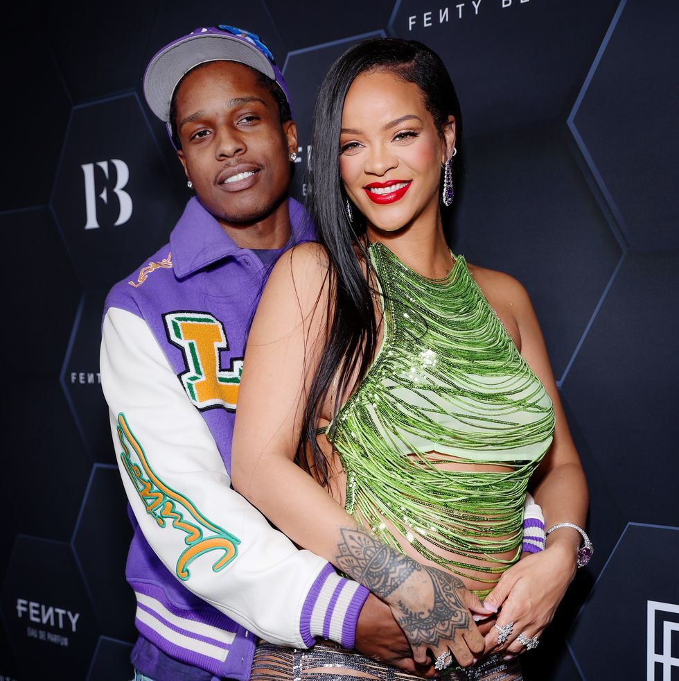 rihanna and asap rocky pictured during her last pregnancy in the spring of 2022