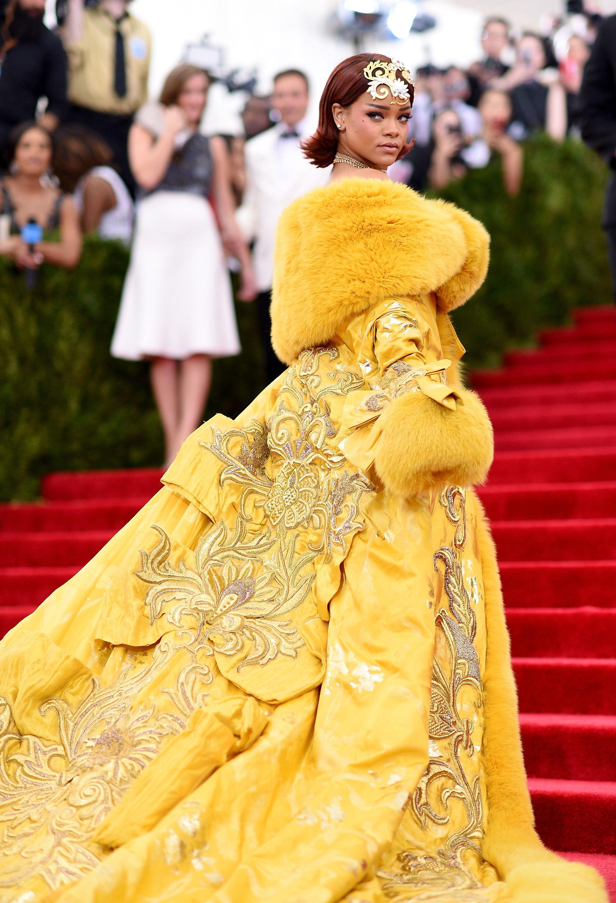 Rihanna felt like a 'clown' in her iconic yellow 2015 Met Gala dress