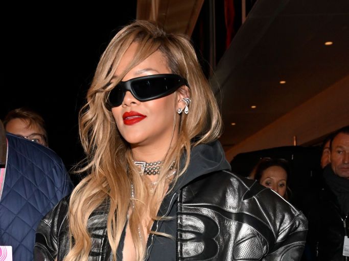 Rihanna returns to New York Fashion Week with a mix of motocross