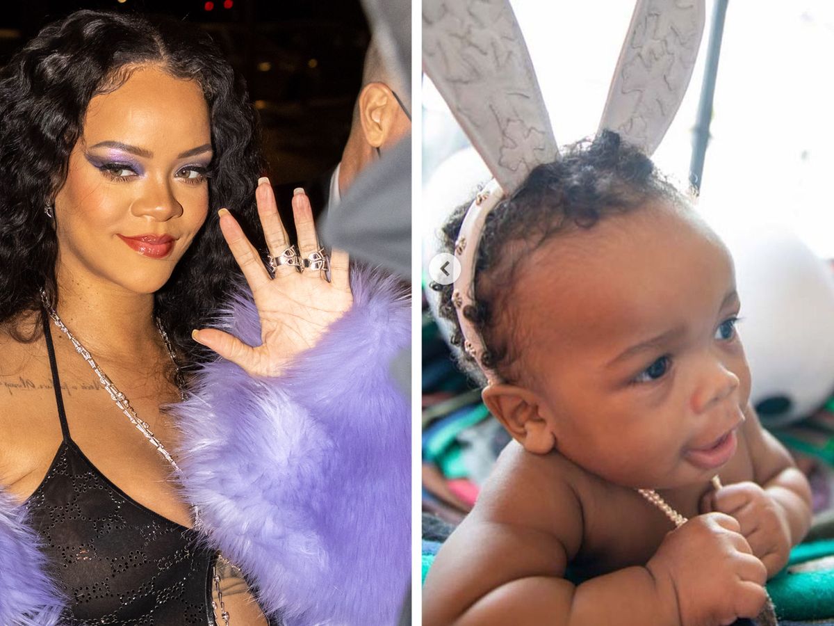 Rihanna Shares Cute Photos of Her Baby Son Dressed as an Easter Bunny