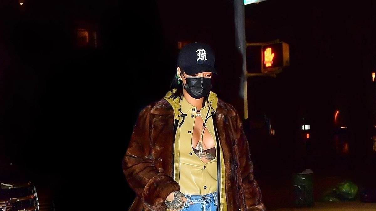Rihanna rocks Madonna-style cone bra on date with A$AP Rocky