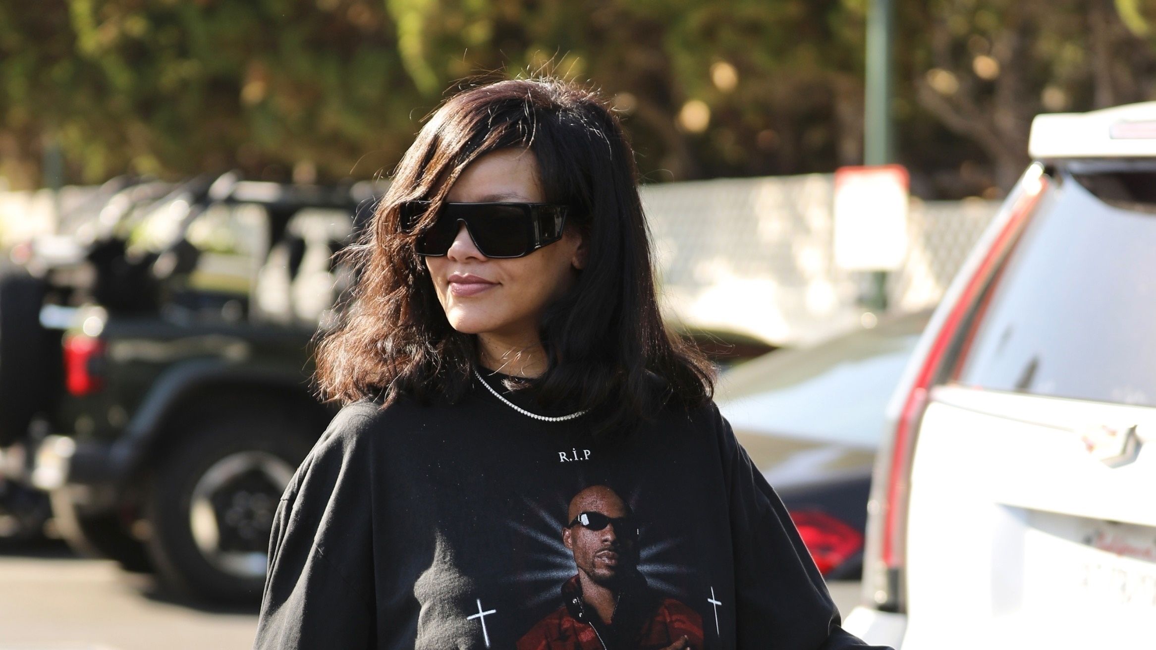 Windswept dør Estate Rihanna Went Grocery Shopping in a DMX T-Shirt and No Pants