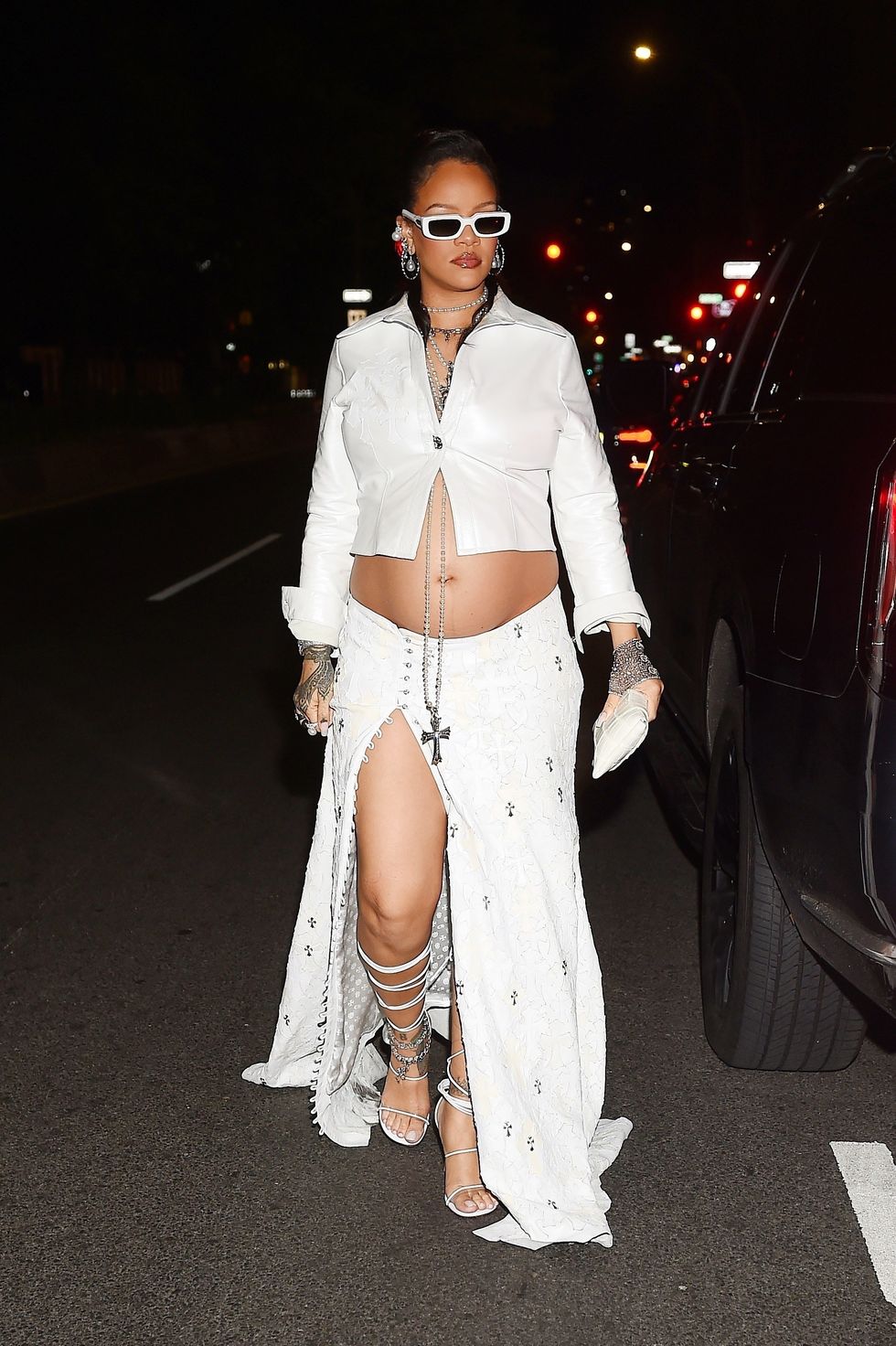 rihanna at the met gala after party