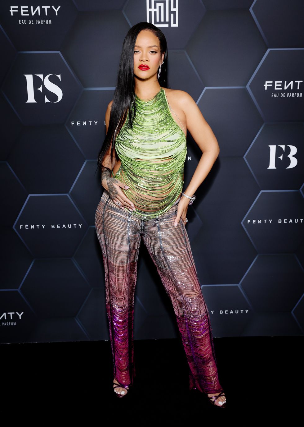 rihanna celebrates fenty beauty  fenty skin in la