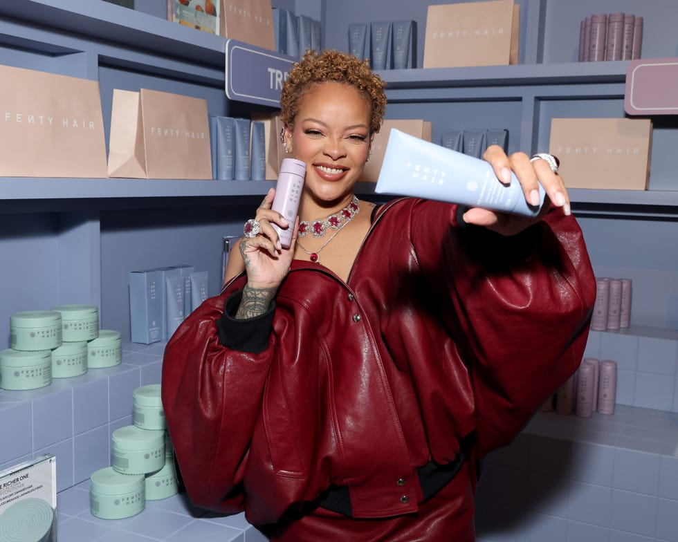 rihanna celebrates fenty hair brand launch in la