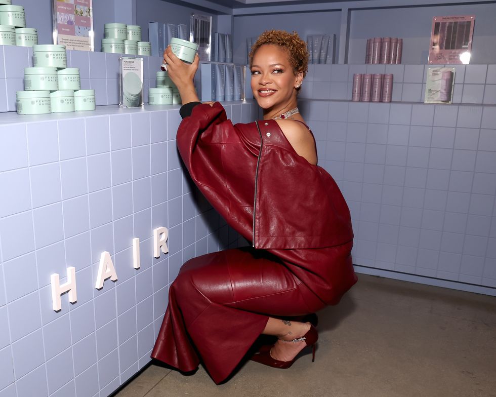 rihanna celebrates fenty hair brand launch in la
