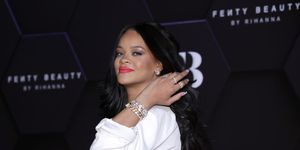 seoul, south korea   september 17 south korea out rihanna attends an event for fenty beauty artistry beauty talk with rihanna at lotte world tower on september 17, 2019 in seoul, south korea photo by han myung guwireimage
